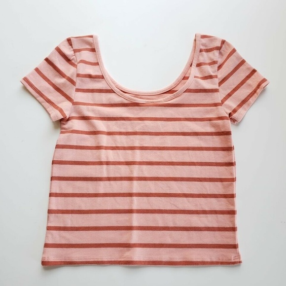 Tucker + Tate Striped Short Sleeve Shirt - Orange - Picture 1 of 3